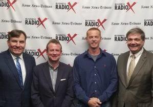 Thomas Kislat with Forum River Center, Chad Smith with Trinity Motor Car and David Lance with Greater Community Bank